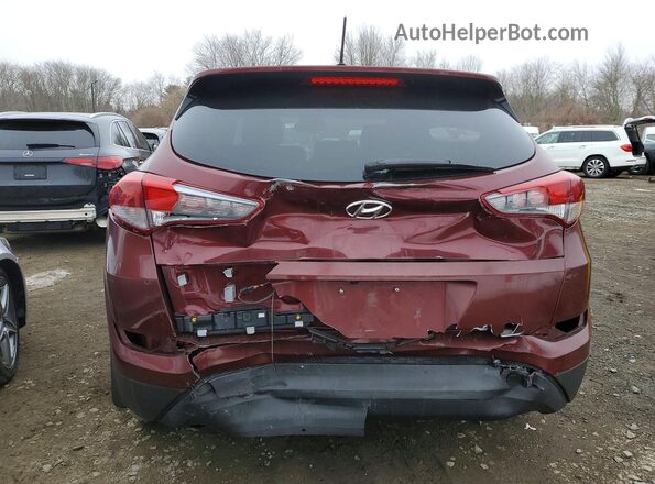 KM8J23A41GU032679 2016 HYUNDAI TUCSON Red უკანა ხედი