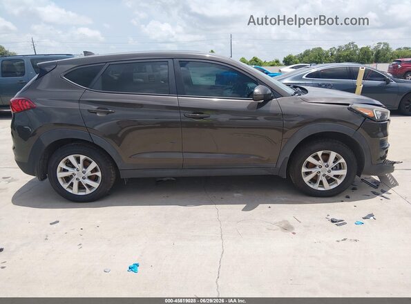 KM8J23A41KU038135 2019 HYUNDAI TUCSON Brown Widok zestawu wskaźników
