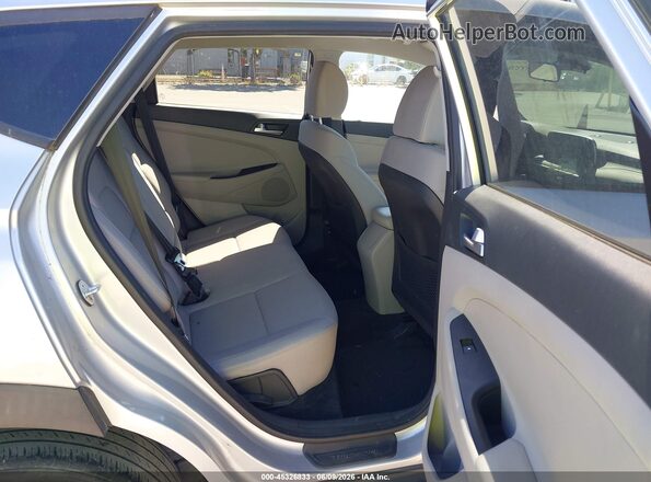 KM8J23A42KU855159 2019 HYUNDAI TUCSON Silver VIN კოდის სტიკერის ხედი