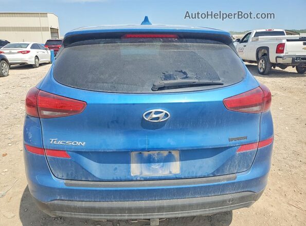 KM8J23A42LU181614 2020 HYUNDAI TUCSON Синий Вид сзади