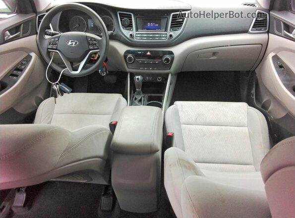 KM8J23A44HU565997 2017 HYUNDAI TUCSON Black წინა პანელის ხედი