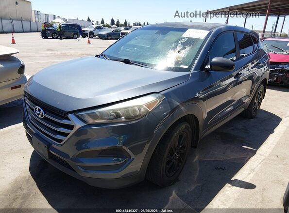 KM8J23A44JU607185 2018 HYUNDAI TUCSON Серый Передняя левая четверть