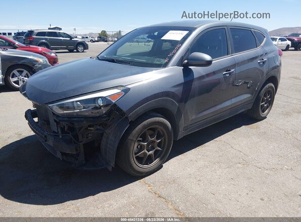 KM8J23A44JU659450 2018 HYUNDAI TUCSON Gray Передня ліва чверть