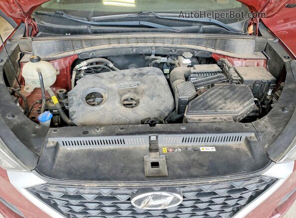 KM8J23A45LU239425 2020 HYUNDAI TUCSON Burgundy Vista del compartimento del motor