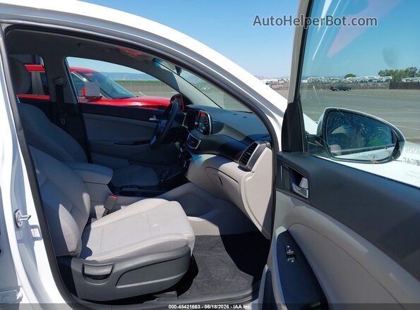 KM8J23A47LU077815 2020 HYUNDAI TUCSON White წინა სალონის ხედი