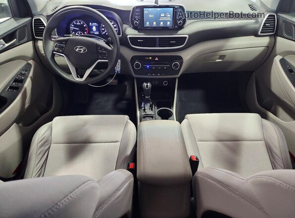 KM8J23A4XLU078747 2020 HYUNDAI TUCSON White წინა პანელის ხედი