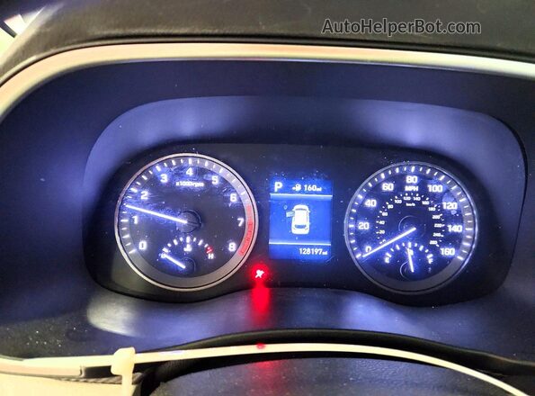 KM8J23A4XLU078747 2020 HYUNDAI TUCSON White ხელსაწყოთა პანელის ხედი