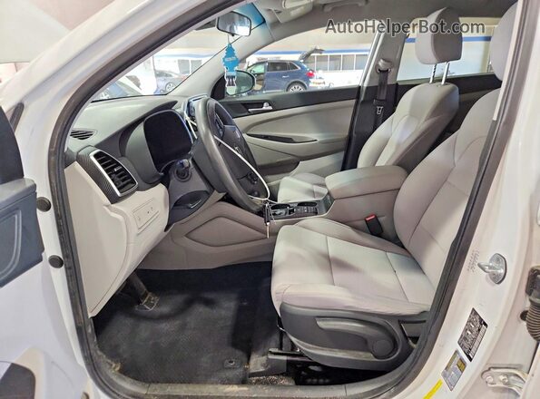 KM8J23A4XLU078747 2020 HYUNDAI TUCSON White წინა სალონის ხედი