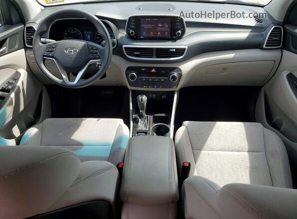 KM8J2CA40KU924351 2019 HYUNDAI TUCSON White წინა პანელის ხედი