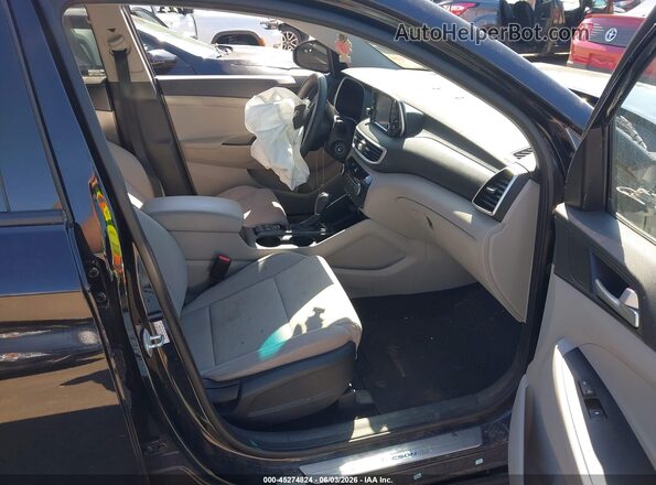 KM8J2CA41KU072866 2019 HYUNDAI TUCSON Black Widok wnętrza z przodu