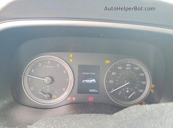 KM8J2CA41KU955091 2019 HYUNDAI TUCSON Blue Instrument cluster view