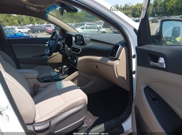 KM8J2CA41KU964194 2019 HYUNDAI TUCSON White Widok wnętrza z przodu