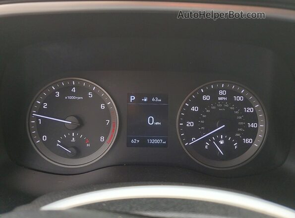 KM8J2CA41LU170104 2020 HYUNDAI TUCSON Blue Instrument cluster view