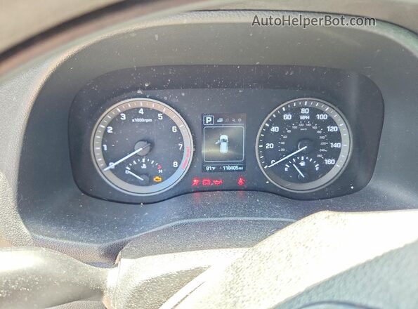 KM8J2CA42JU803982 2018 HYUNDAI TUCSON Black Vista del cuadro de instrumentos