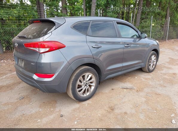 KM8J2CA44JU655298 2018 HYUNDAI TUCSON Gray Tył prawy