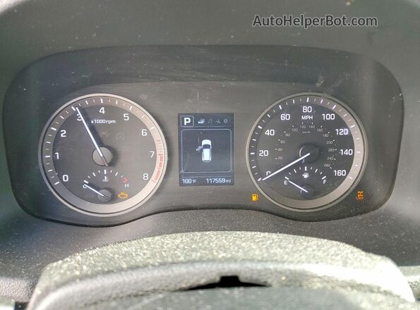 KM8J2CA44JU780883 2018 HYUNDAI TUCSON Black Vista del cuadro de instrumentos