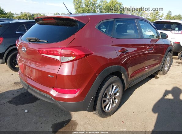 KM8J2CA44JU801859 2018 HYUNDAI TUCSON Red Հետևի աջ