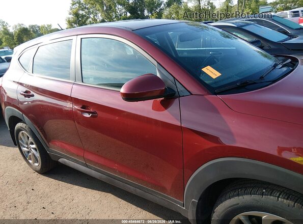 KM8J2CA44JU801859 2018 HYUNDAI TUCSON Red Սալոնի հետևի տեսք