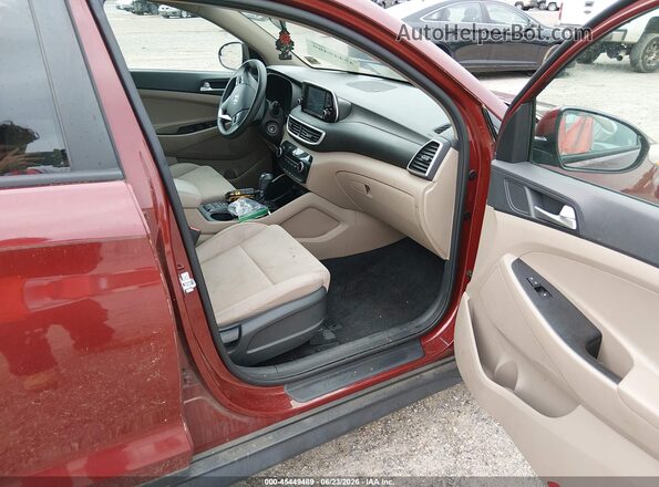KM8J2CA44KU979112 2019 HYUNDAI TUCSON Red Vista interior delantera
