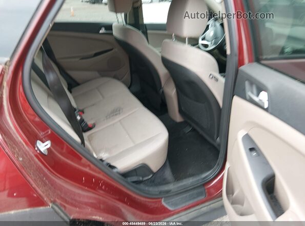 KM8J2CA44KU979112 2019 HYUNDAI TUCSON Red Vista de la etiqueta del VIN