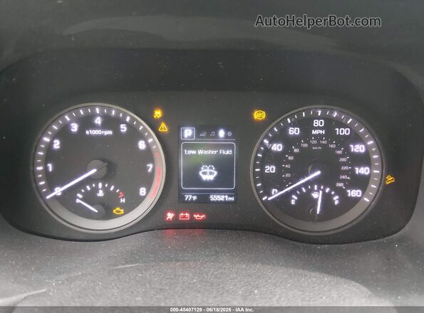 KM8J2CA46JU684012 2018 HYUNDAI TUCSON Blue Rear seats view