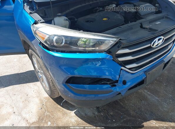 KM8J2CA47JU775774 2018 HYUNDAI TUCSON Blue Դիմացի տեսք
