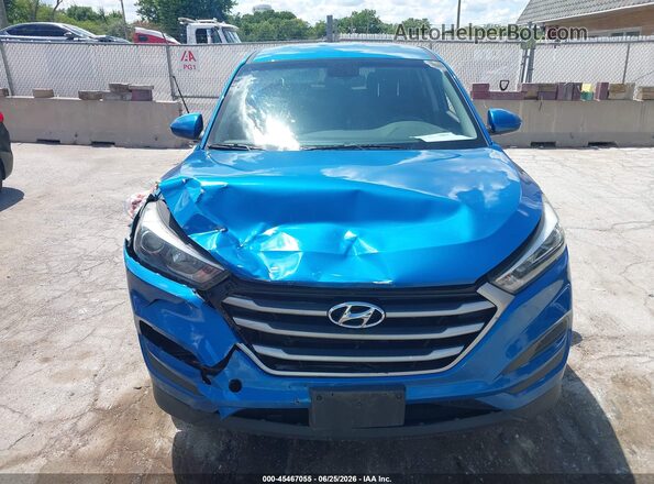 KM8J2CA47JU775774 2018 HYUNDAI TUCSON Blue Սարքավորումների վահանակի տեսք