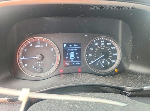 KM8J2CA48KU866604 2019 HYUNDAI TUCSON Черный Вид щитка приборов