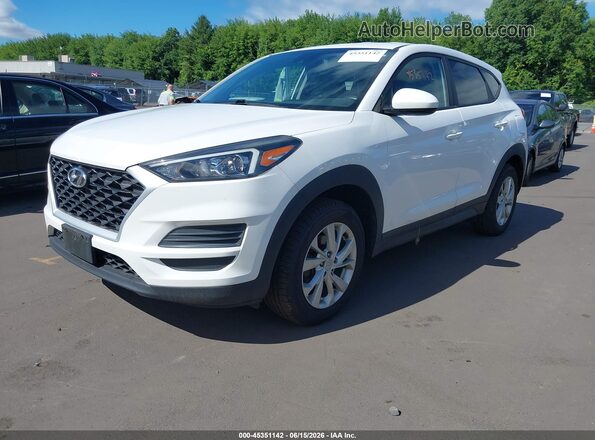 KM8J2CA49LU222434 2020 HYUNDAI TUCSON White Առջևի ձախ երեք քառորդ տեսարան