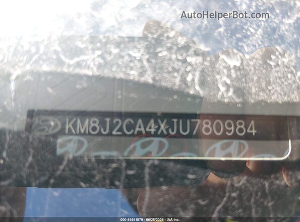 KM8J2CA4XJU780984 2018 HYUNDAI TUCSON Black 