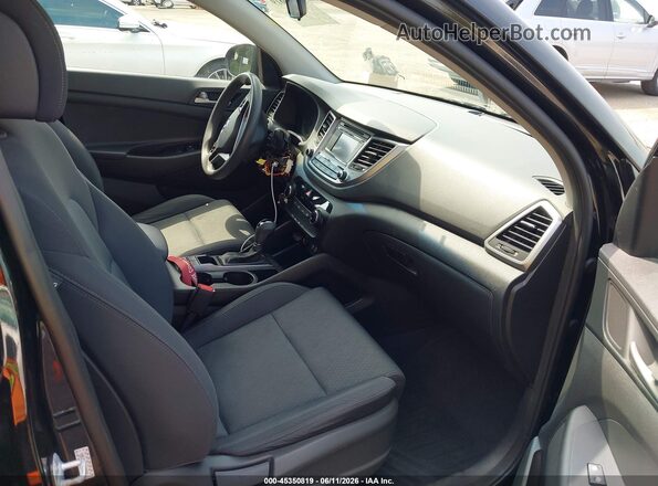 KM8J2CA4XJU803972 2018 HYUNDAI TUCSON Black წინა სალონის ხედი