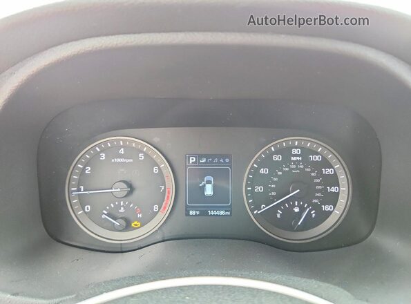 KM8J33A20GU069010 2016 HYUNDAI TUCSON White ხელსაწყოთა პანელის ხედი