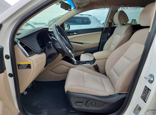 KM8J33A20GU069010 2016 HYUNDAI TUCSON White წინა სალონის ხედი