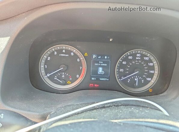 KM8J33A20HU406471 2017 HYUNDAI TUCSON Silver Вид щитка приладів