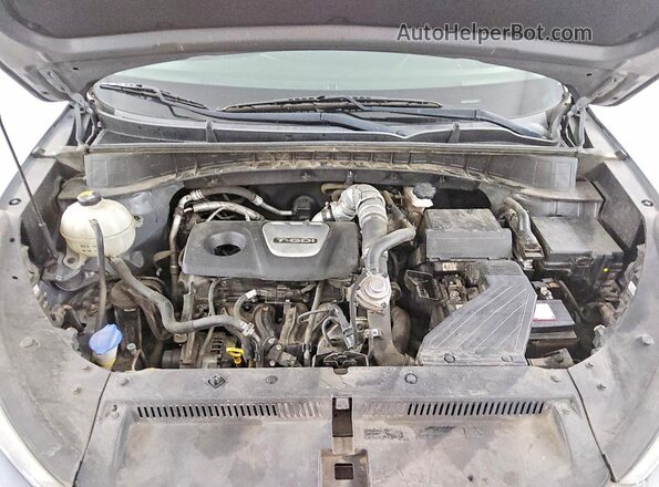 KM8J33A24GU187092 2016 HYUNDAI TUCSON Gray Vista del compartimento del motor