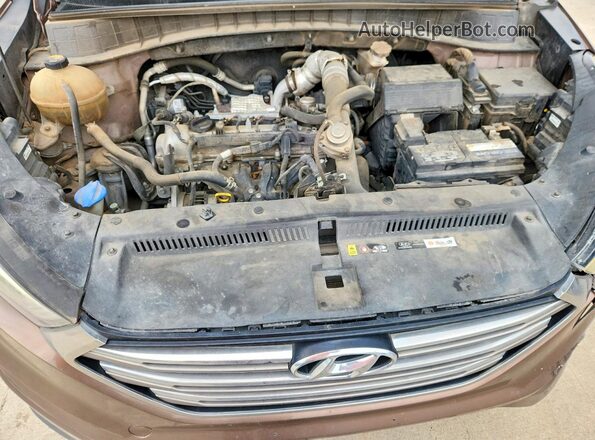 KM8J33A24GU237828 2016 HYUNDAI TUCSON Brown ძრავის განყოფილების ხედი