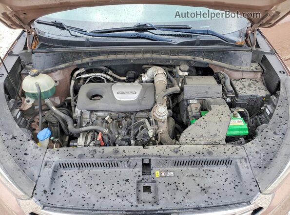 KM8J33A25GU036357 2016 HYUNDAI TUCSON Tan ძრავის განყოფილების ხედი