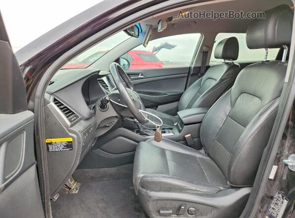 KM8J33A28GU201382 2016 HYUNDAI TUCSON Black წინა სალონის ხედი