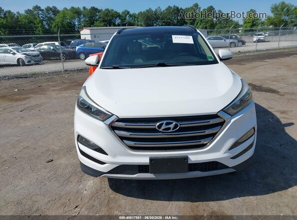 KM8J33A28HU303377 2017 HYUNDAI TUCSON White Widok zestawu wskaźników