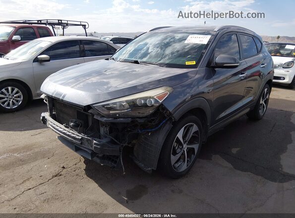 KM8J33A29GU121198 2016 HYUNDAI TUCSON Gray Przód lewy