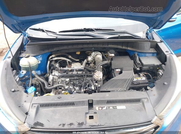 KM8J33A29GU185547 2016 HYUNDAI TUCSON Blue Widok z tyłu