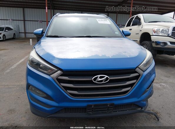 KM8J33A40GU186507 2016 HYUNDAI TUCSON Синий Вид щитка приборов