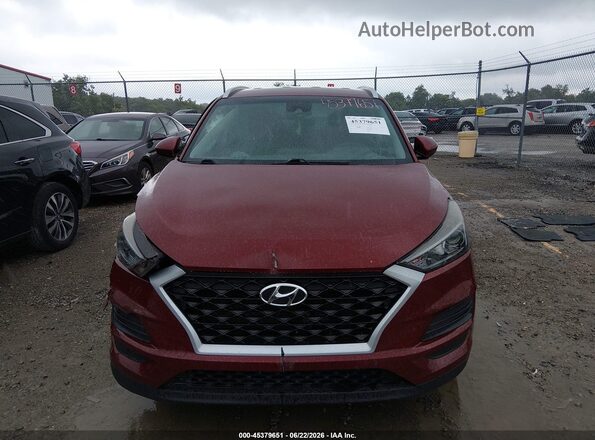KM8J33A40KU059197 2019 HYUNDAI TUCSON Red Instrument cluster view
