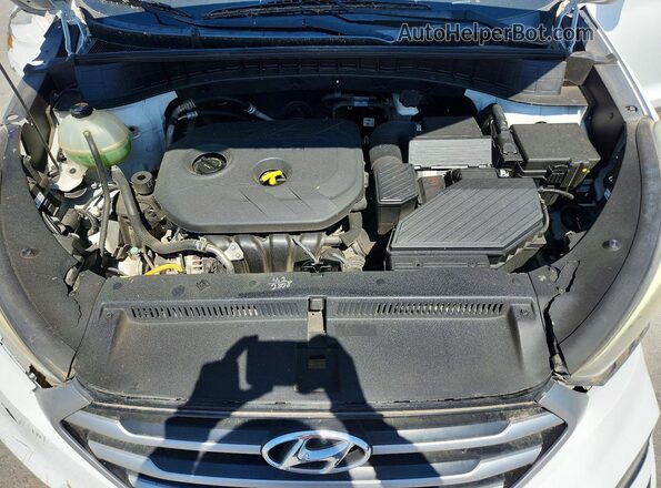 KM8J33A41GU117924 2016 HYUNDAI TUCSON White ძრავის განყოფილების ხედი