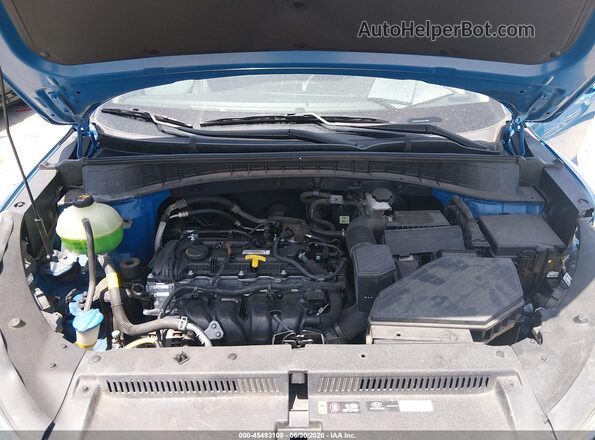 KM8J33A41JU735686 2018 HYUNDAI TUCSON Blue Widok z tyłu
