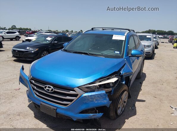KM8J33A41JU735686 2018 HYUNDAI TUCSON Blue Przód lewy