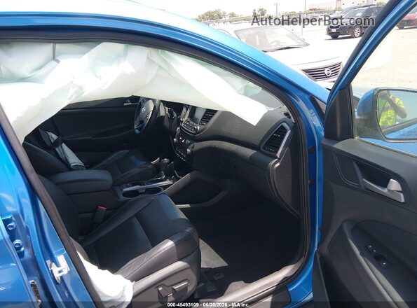 KM8J33A41JU735686 2018 HYUNDAI TUCSON Blue Widok wnętrza z przodu