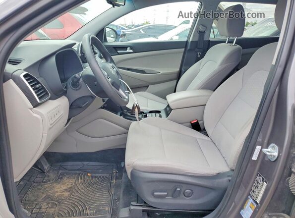 KM8J33A41LU141215 2020 HYUNDAI TUCSON Gray წინა სალონის ხედი