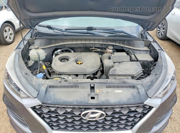 KM8J33A41LU141215 2020 HYUNDAI TUCSON Gray უკანა სალონის ხედი