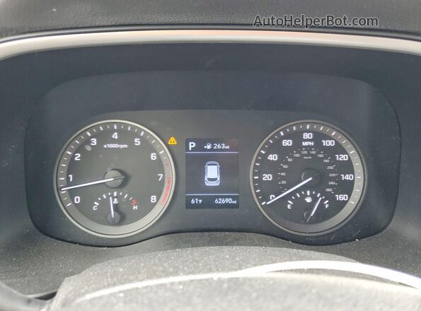 KM8J33A41LU141215 2020 HYUNDAI TUCSON Gray ხელსაწყოთა პანელის ხედი